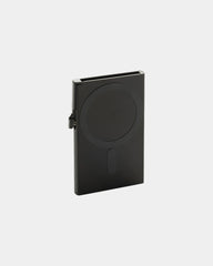 Kartenetui Aluminium Magnetisch zum Personalisieren - Schwarz