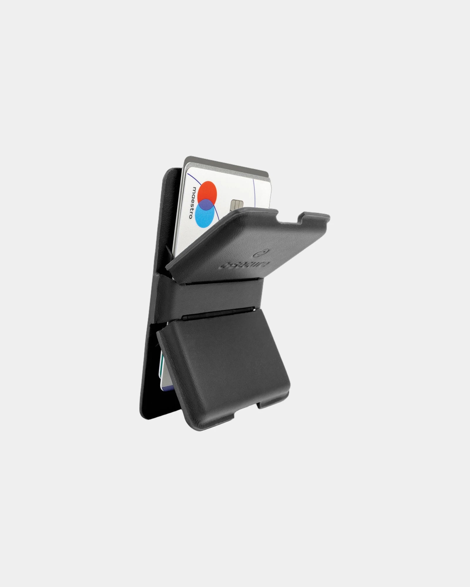 Kartenetui PU schwarz C-Secure zum Personalisieren - Schwarz