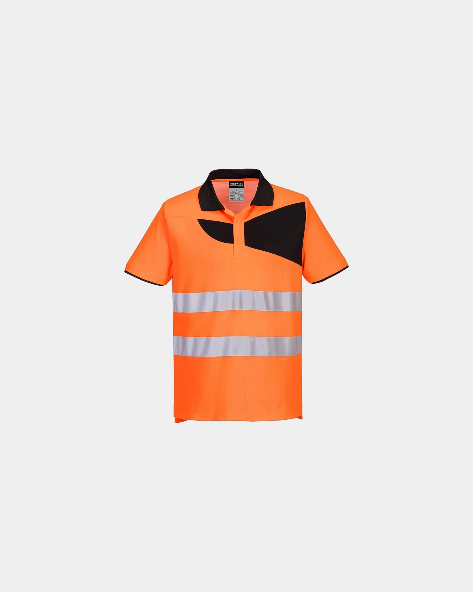 Poloshirt hochsichtbar PW2 M/C zum Personalisieren - Orange