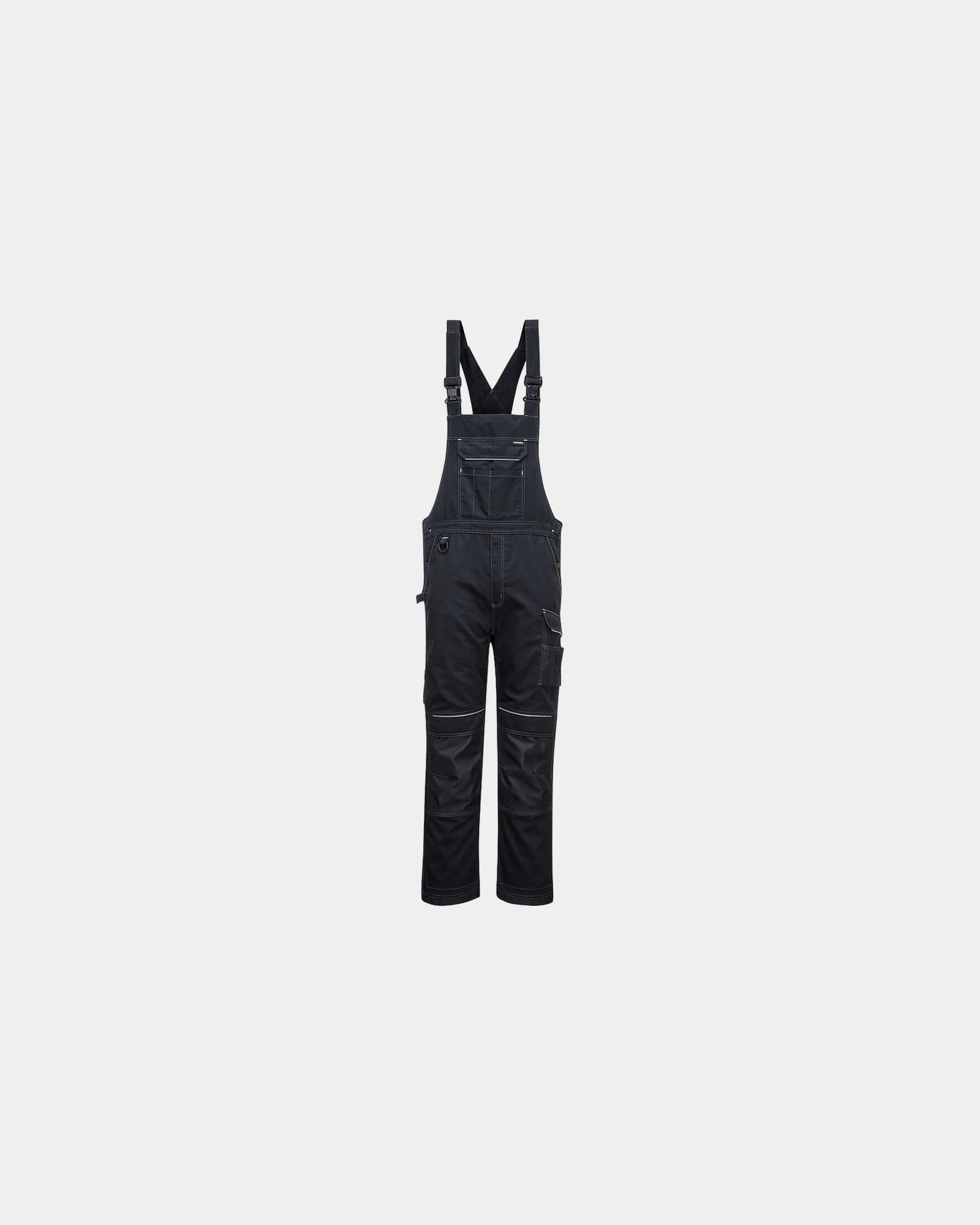 Cotte bretelles PW3 Work personalisieren zum Personalisieren - Schwarz-Himmelblau