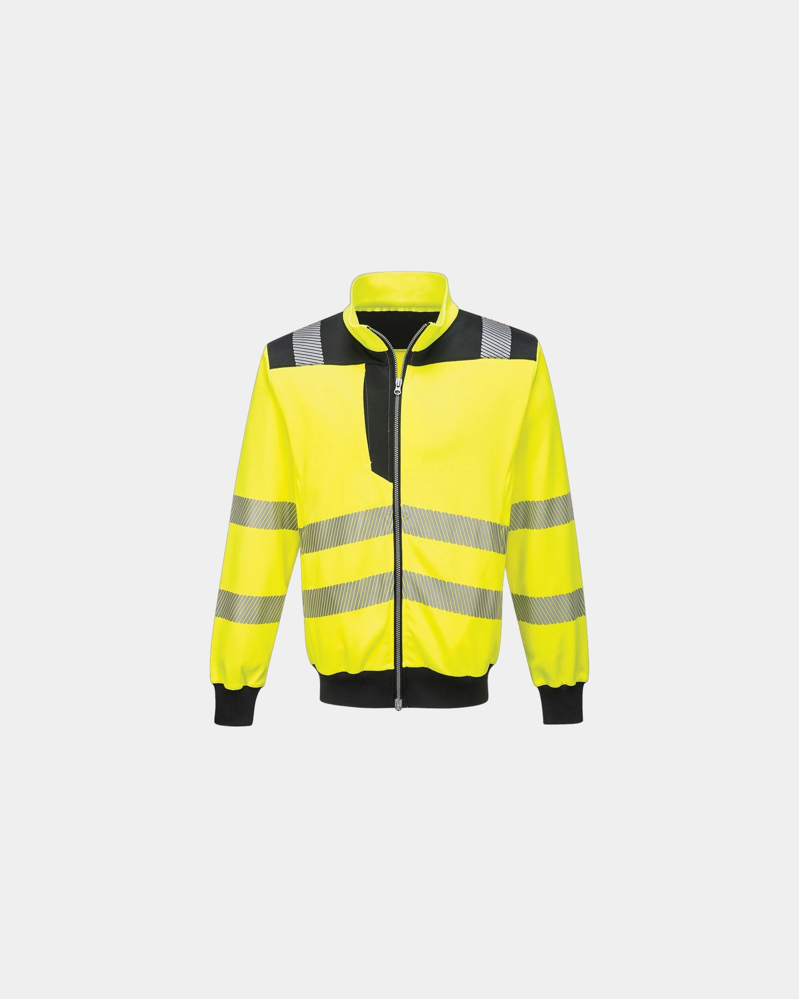 Sweatshirt Polyester Baumwolle Portwest zum Personalisieren - Gelb-Schwarz