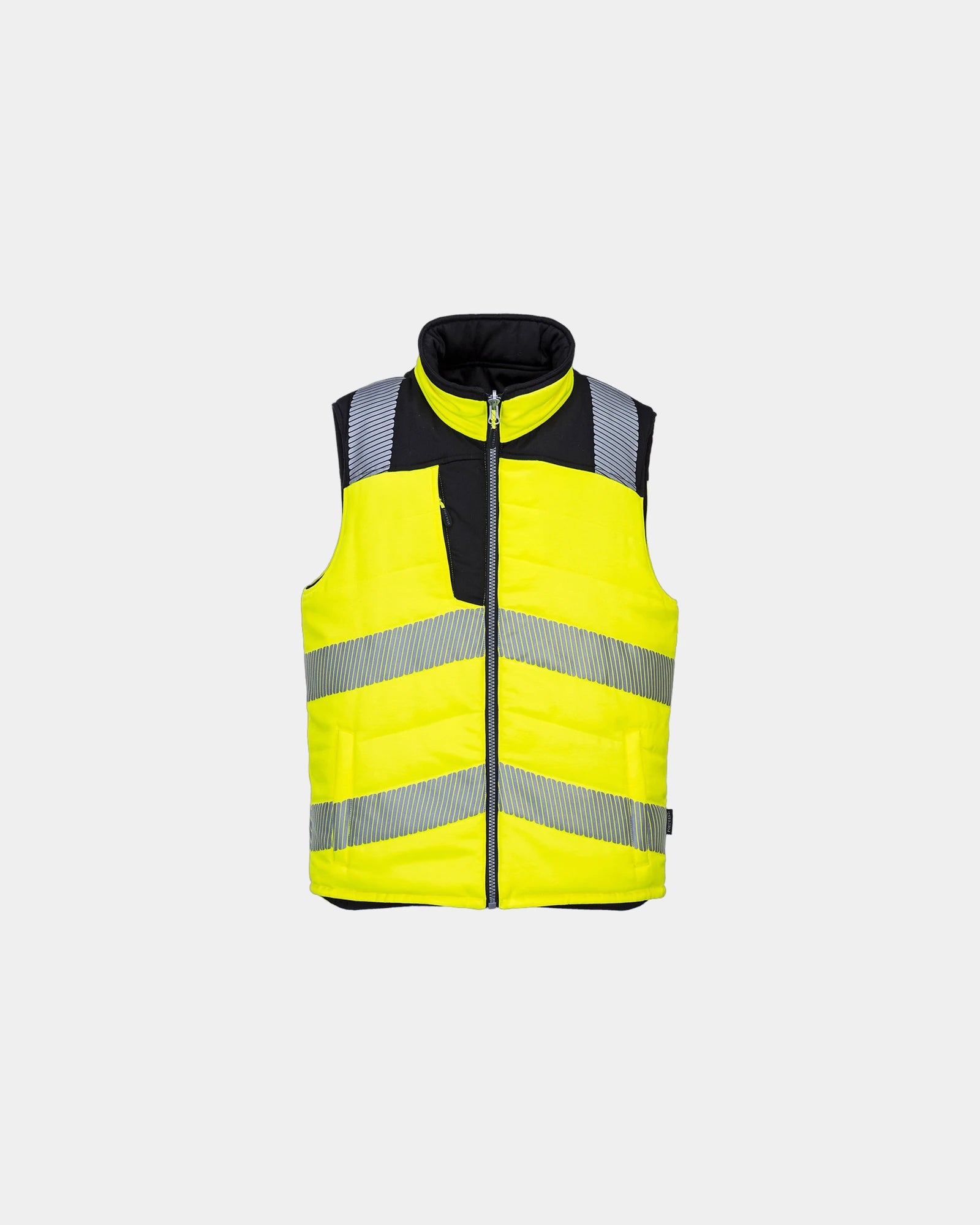 Bodywarmer hochsichtbar Portwest PW3 zum Personalisieren - Gelb-Schwarz