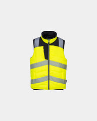 Bodywarmer hochsichtbar Portwest PW3 zum Personalisieren - Gelb-Schwarz