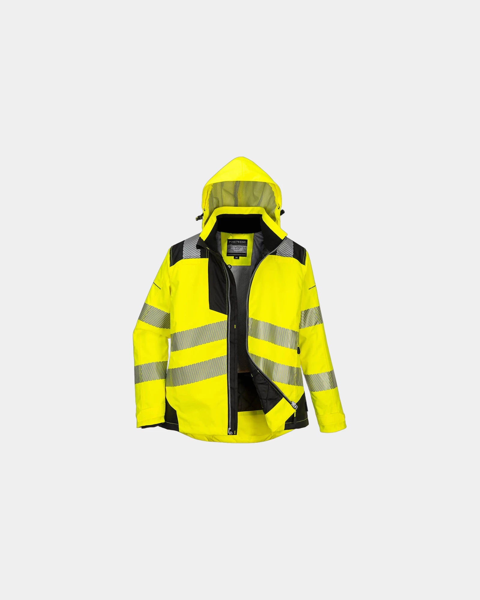 Parka Winter PW3 für Frauen zum Personalisieren - Gelb-Schwarz