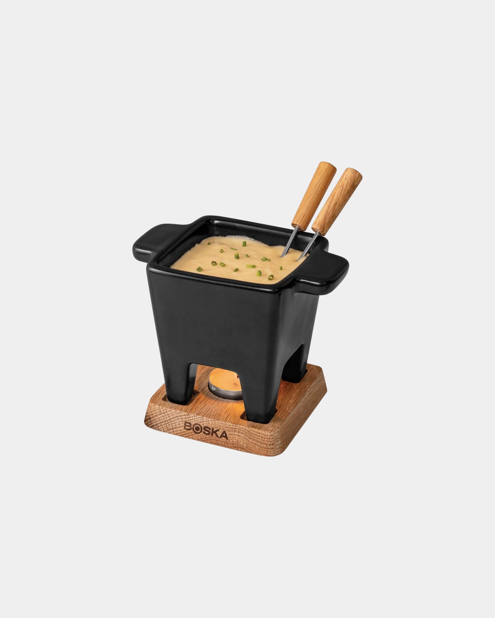 Fondue-Set Keramik Boska Tapas Nero zum Personalisieren - 1