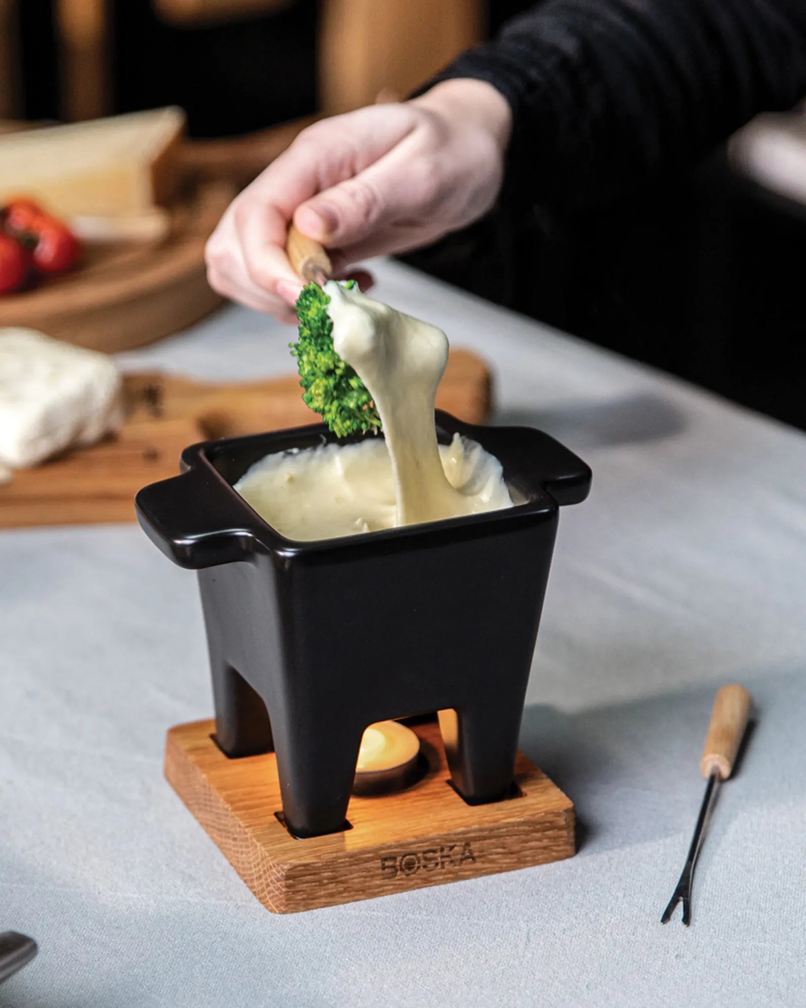 Fondue-Set Keramik Boska Tapas Nero zum Personalisieren - 6