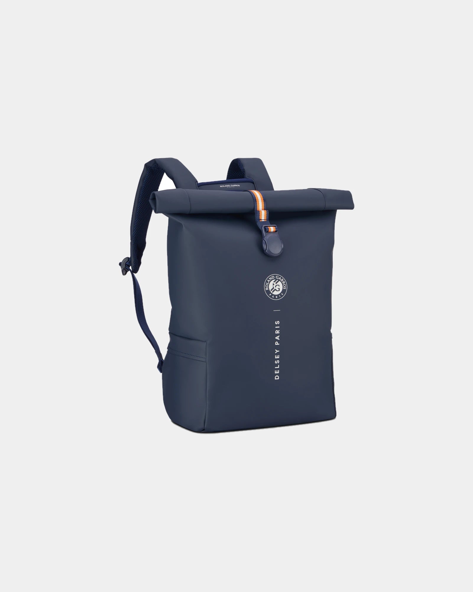 Rucksack Rolltop 26L recycelt Roland Garros zum Personalisieren - Blau