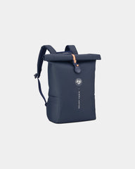 Rucksack Rolltop 26L recycelt Roland Garros zum Personalisieren - Blau