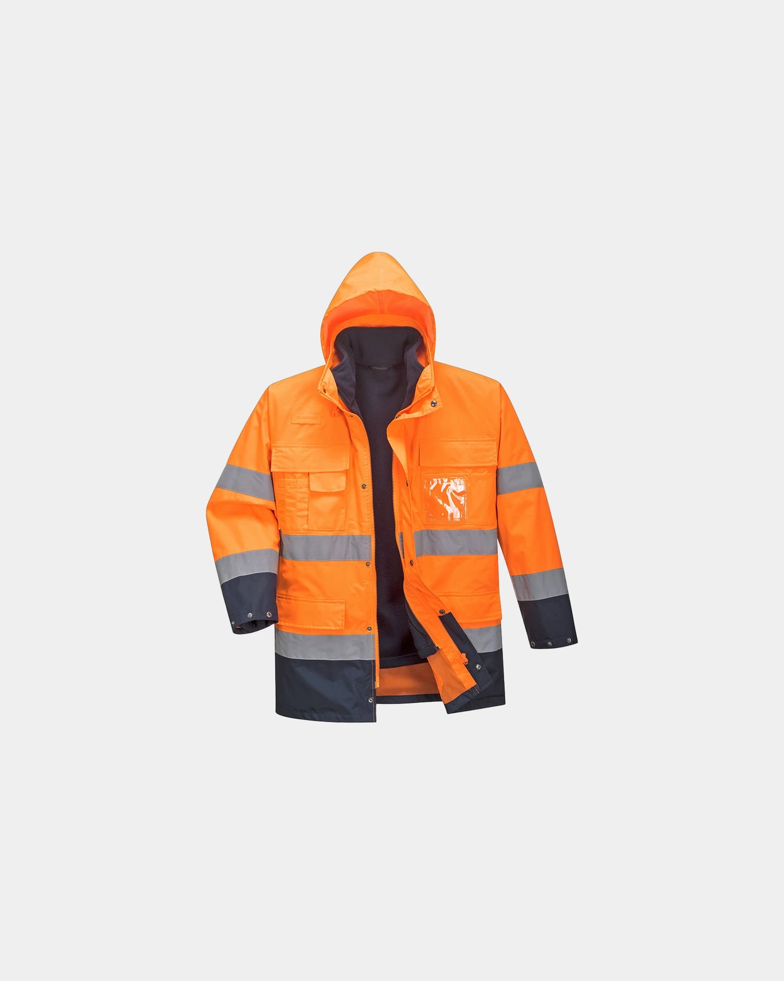 Warnschutz-Parka 3 in 1 zum Personalisieren - Orange