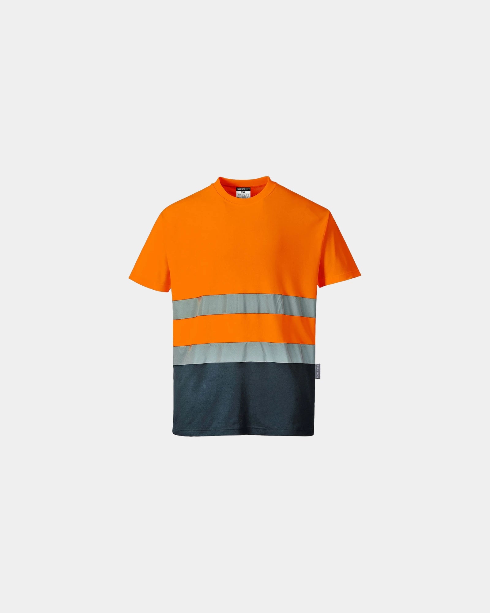 T-Shirt bicolore 55% Baumwolle 175 g/m² zum Personalisieren - Orange