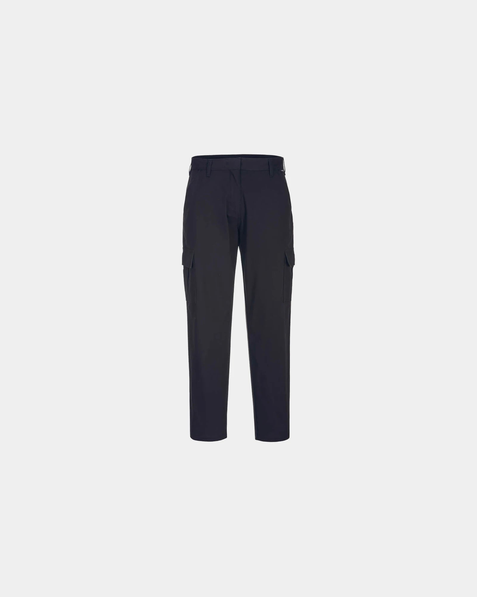Cargo-Hose Stretch Damen zum Personalisieren - Schwarz-Himmelblau