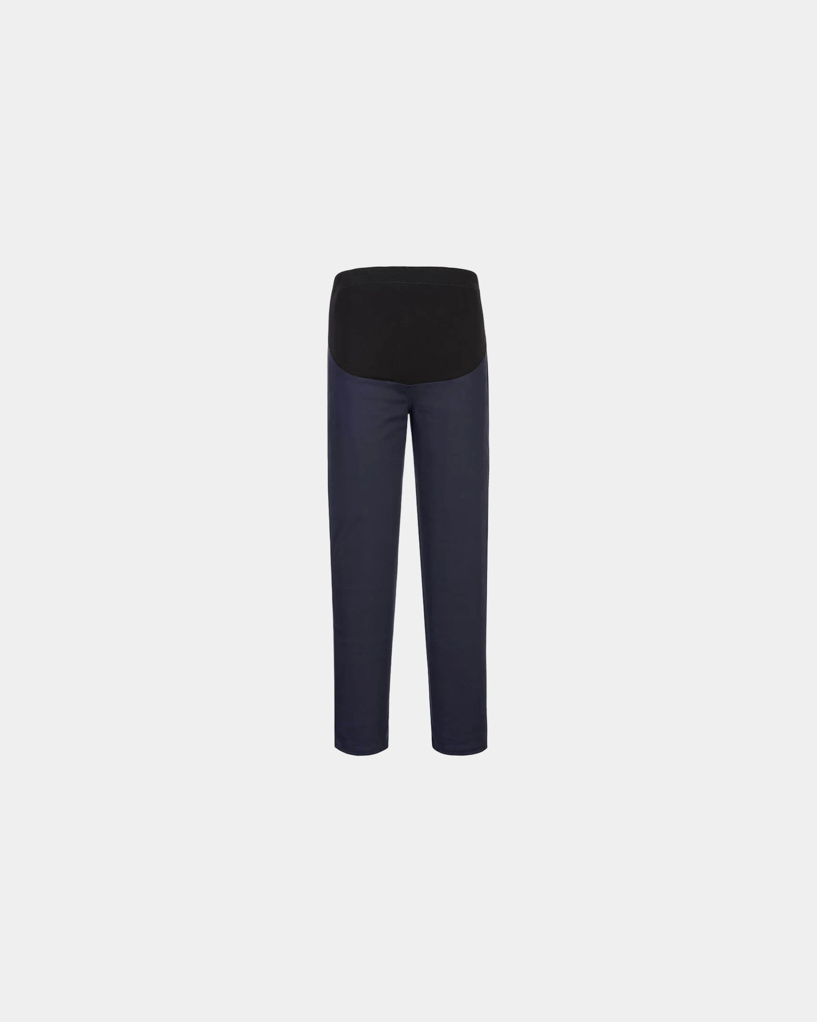 Schwangerschaftshose Stretch modern zum Personalisieren - Schwarz-Himmelblau