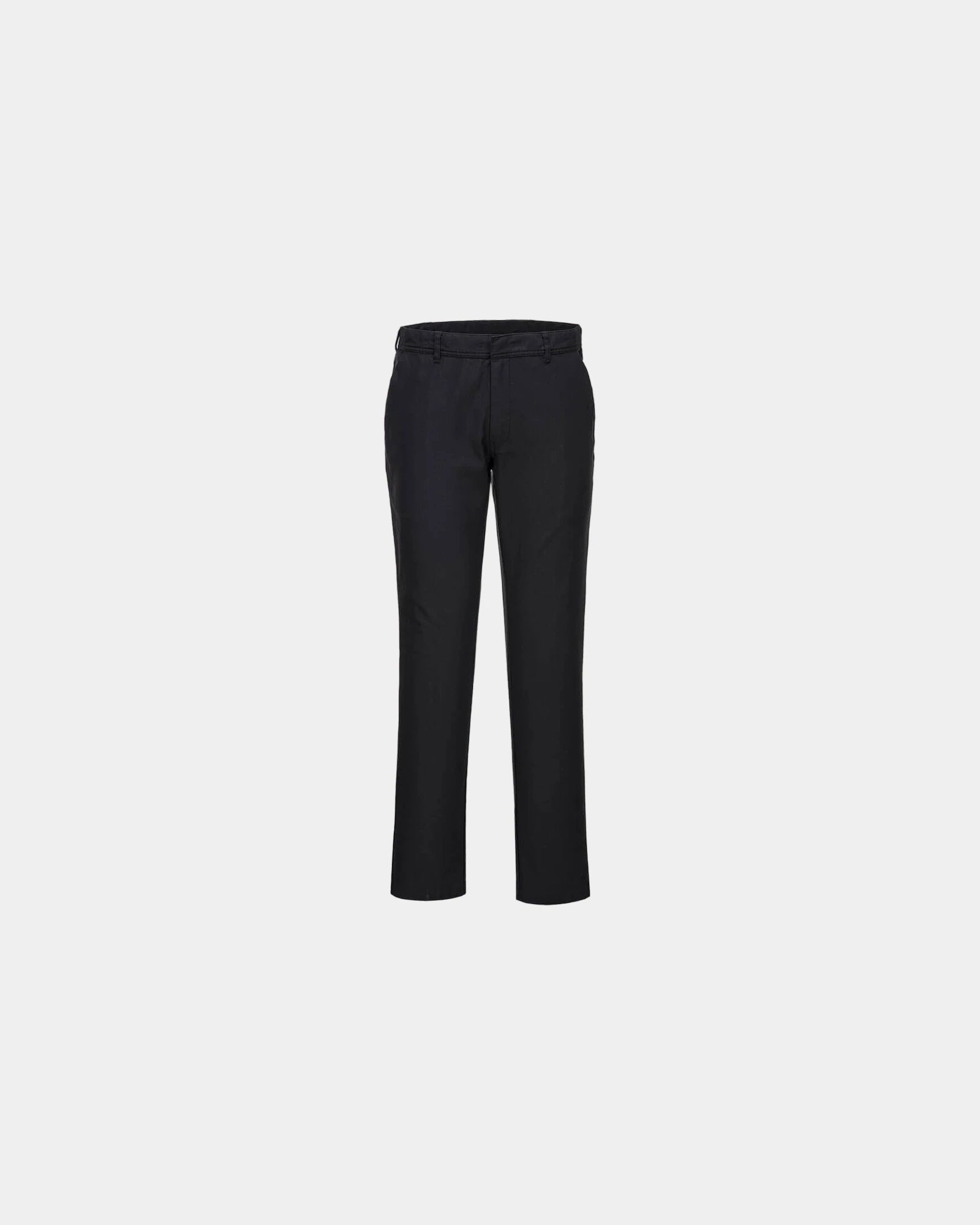 Damen Chino Slim aus Stretch Baumwolle zum Personalisieren - Schwarz-Himmelblau