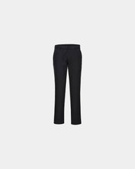 Damen Chino Slim aus Stretch Baumwolle zum Personalisieren - Schwarz-Himmelblau