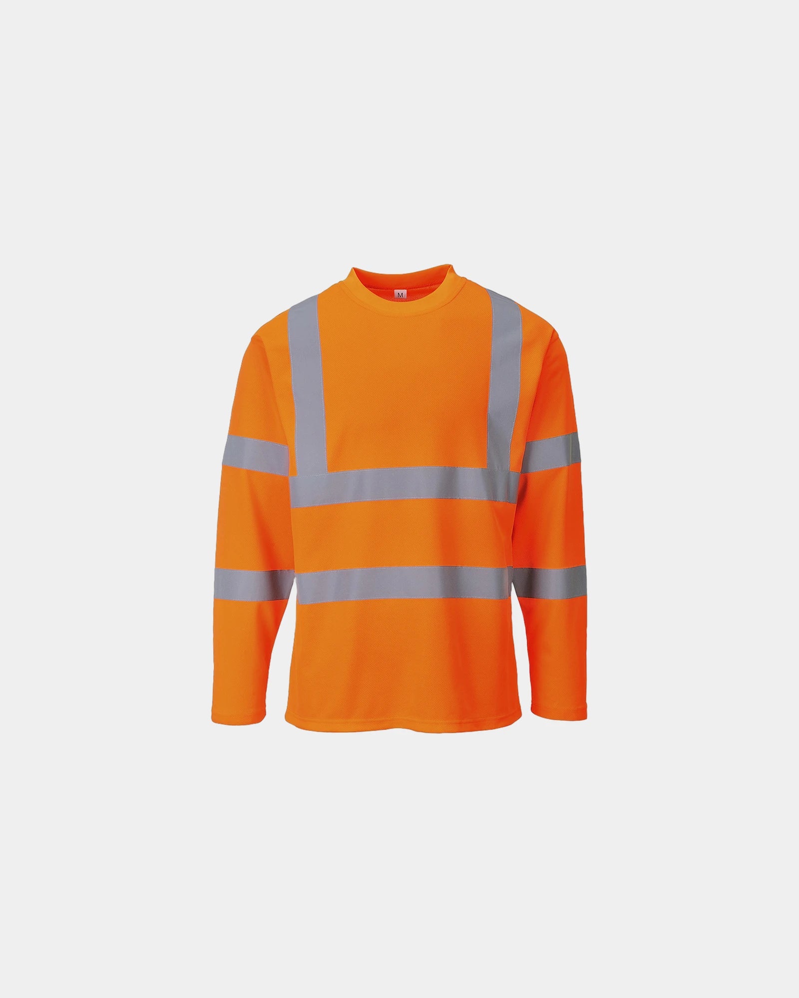 T-Shirt Hi-Vis langarm zum Personalisieren - Orange
