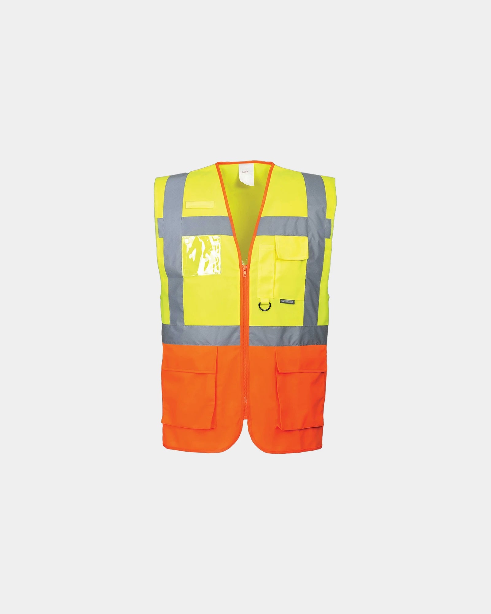 Gilet Executive Prague zum Personalisieren - Gelb-Marineblau