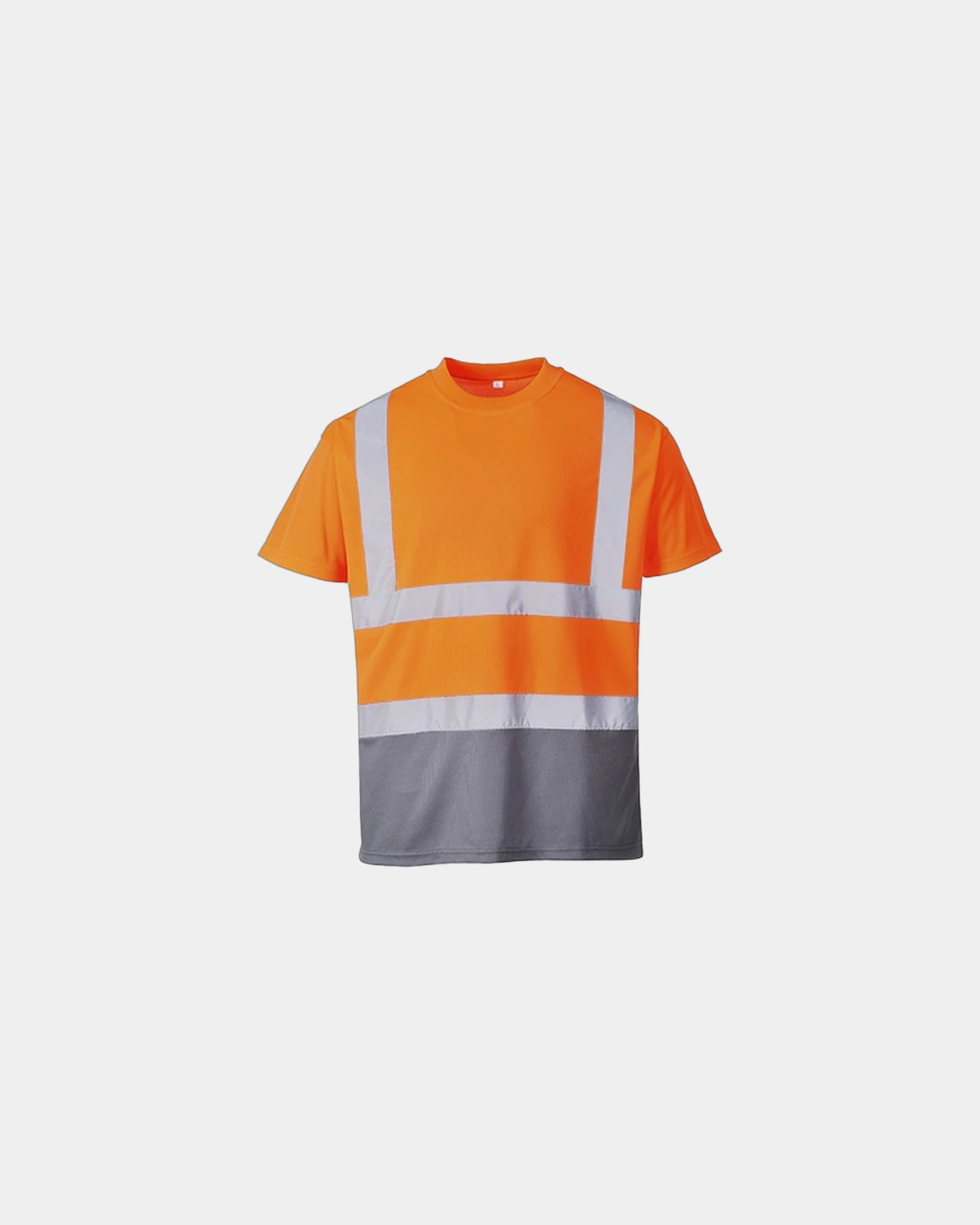T-Shirt bicolore 100% Polyester zum Personalisieren - Orange