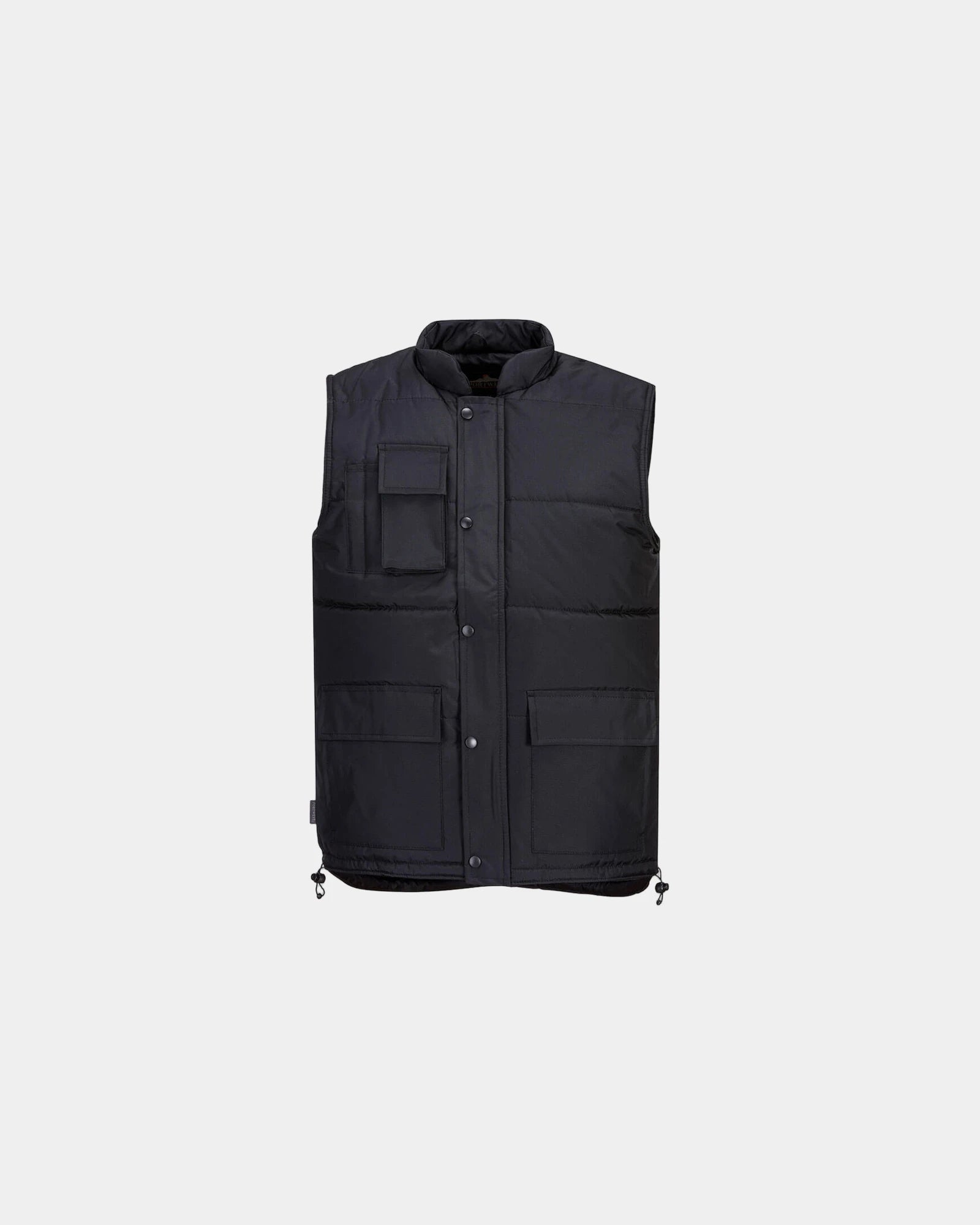 Kälteschutzweste Classic zum Personalisieren - Schwarz-Himmelblau