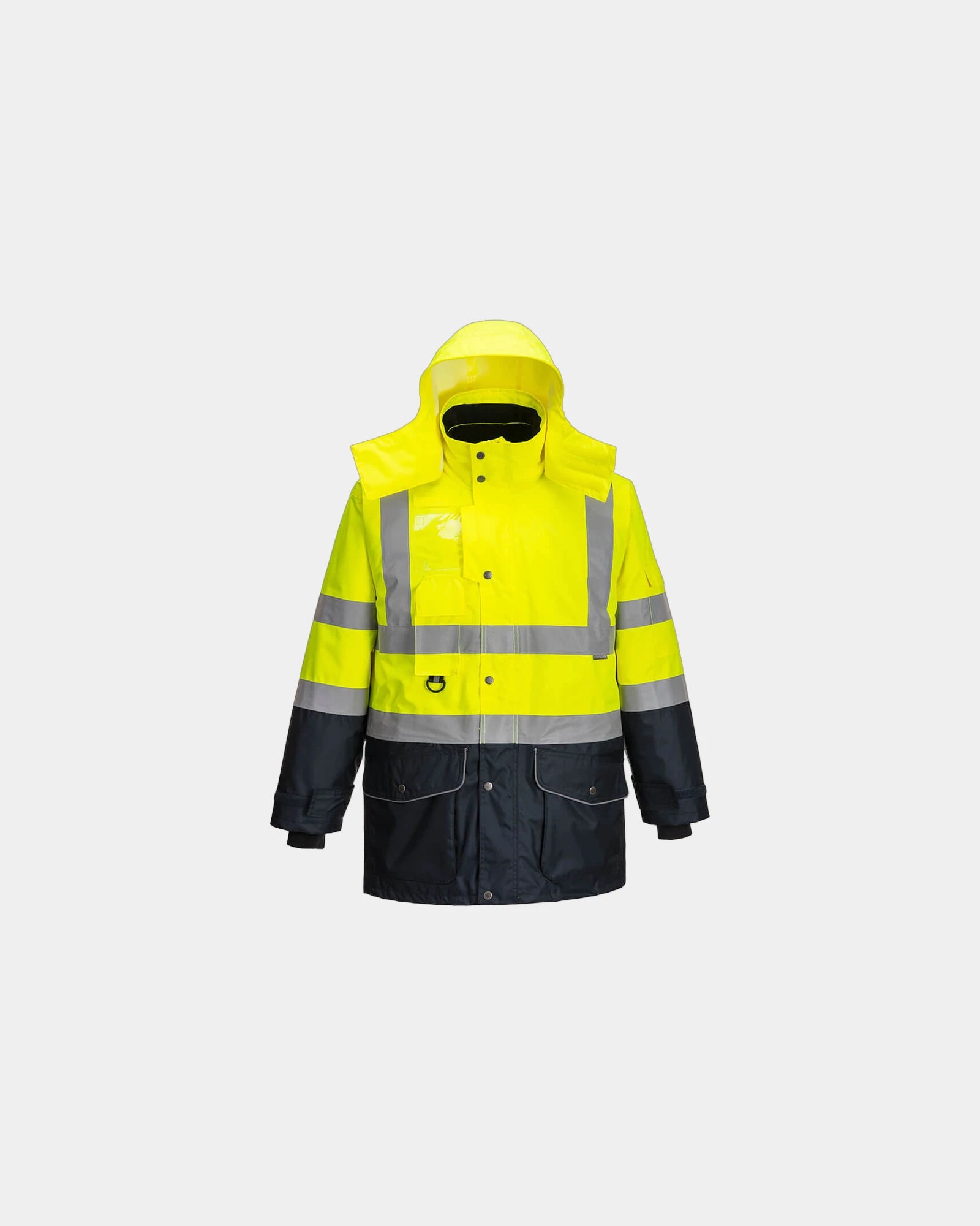 Parka Hi-Vis Trafic Kontrast zum Personalisieren - Gelb-Marineblau