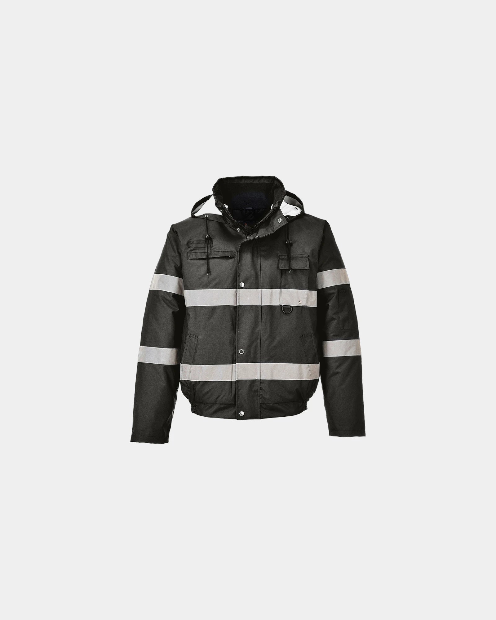 Blouson Iona Lite wasserdicht zum Personalisieren - Schwarz-Himmelblau