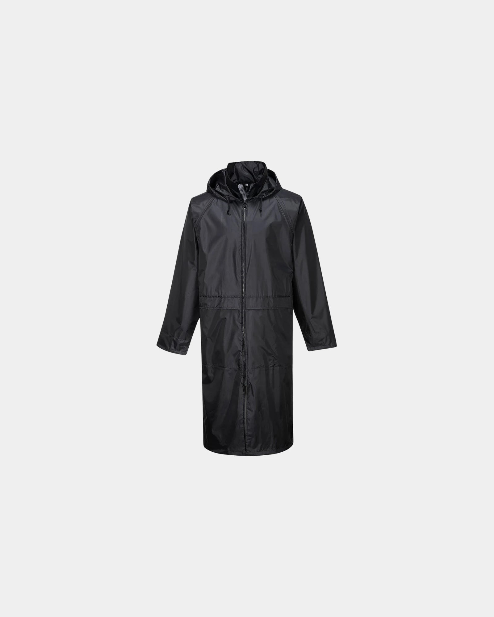Regenmantel Polyester Portwest zum Personalisieren - Schwarz-Himmelblau