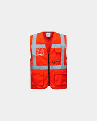Gilet Hi-Vis Executive zum Personalisieren - Rot