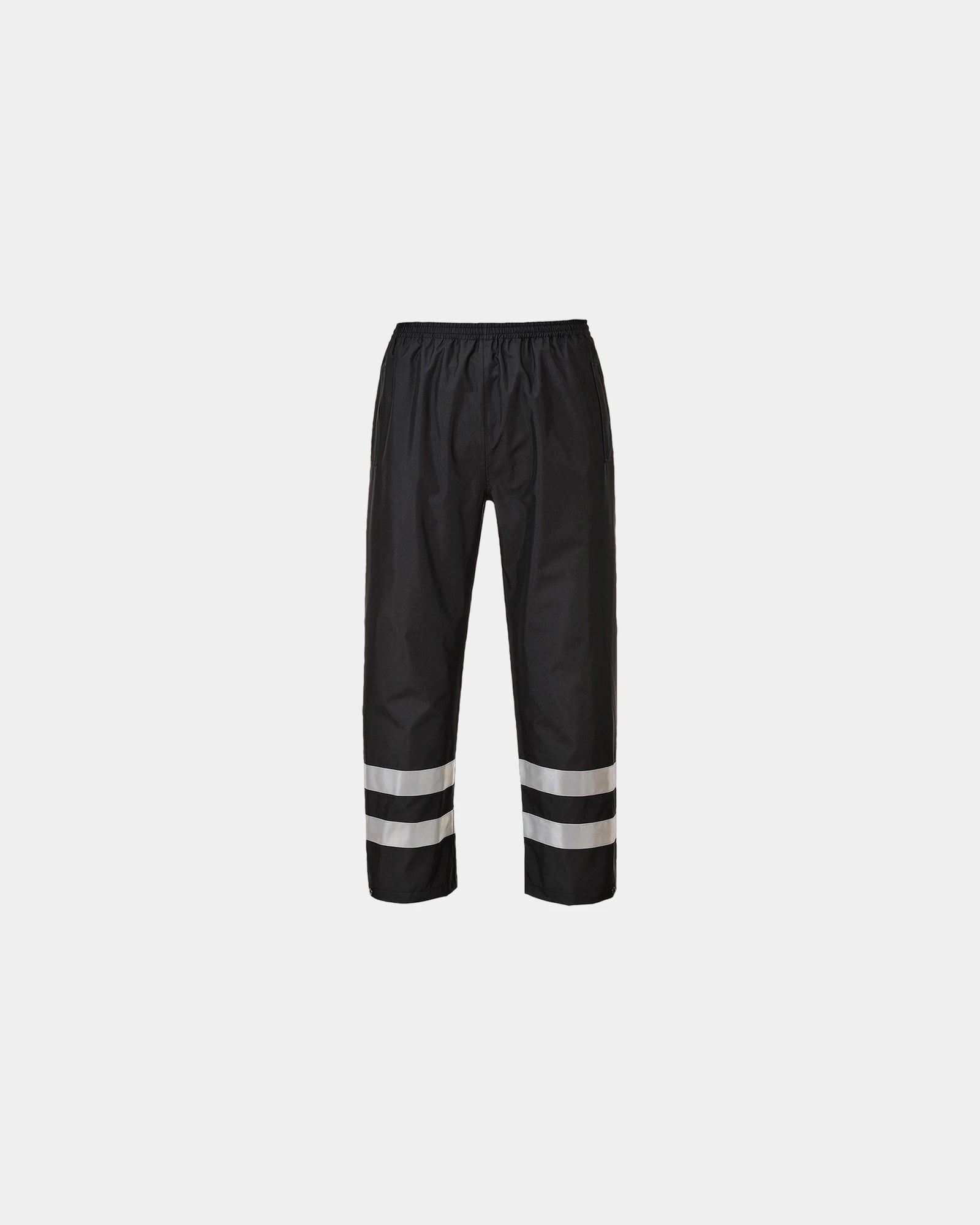 Pantalon Iona Lite wasserdicht Portwest zum Personalisieren - Schwarz-Himmelblau
