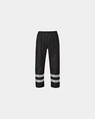 Pantalon Iona Lite wasserdicht Portwest zum Personalisieren - Schwarz-Himmelblau