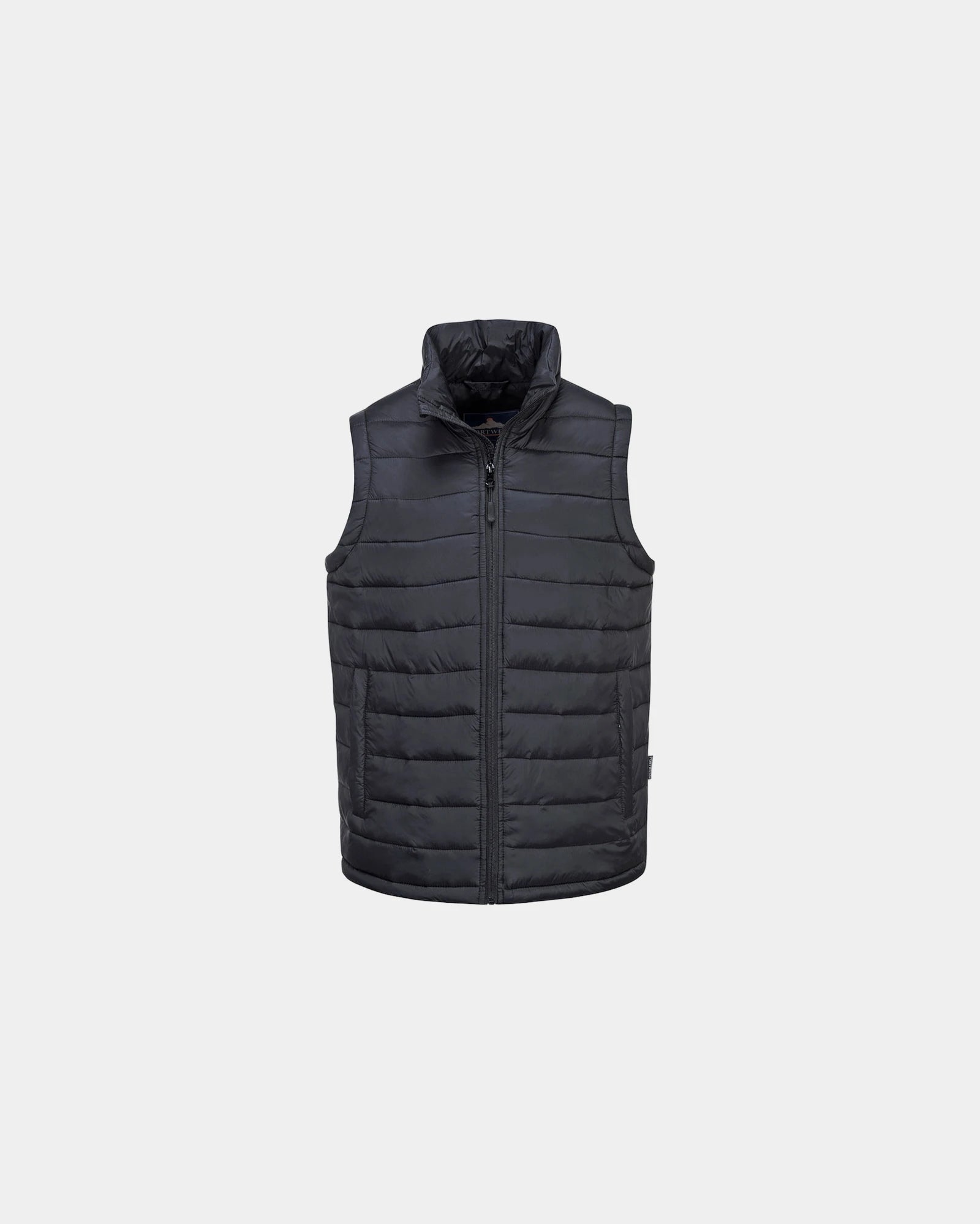 Gilet Aspen Baffle personalisierbar zum Personalisieren - Schwarz-Himmelblau