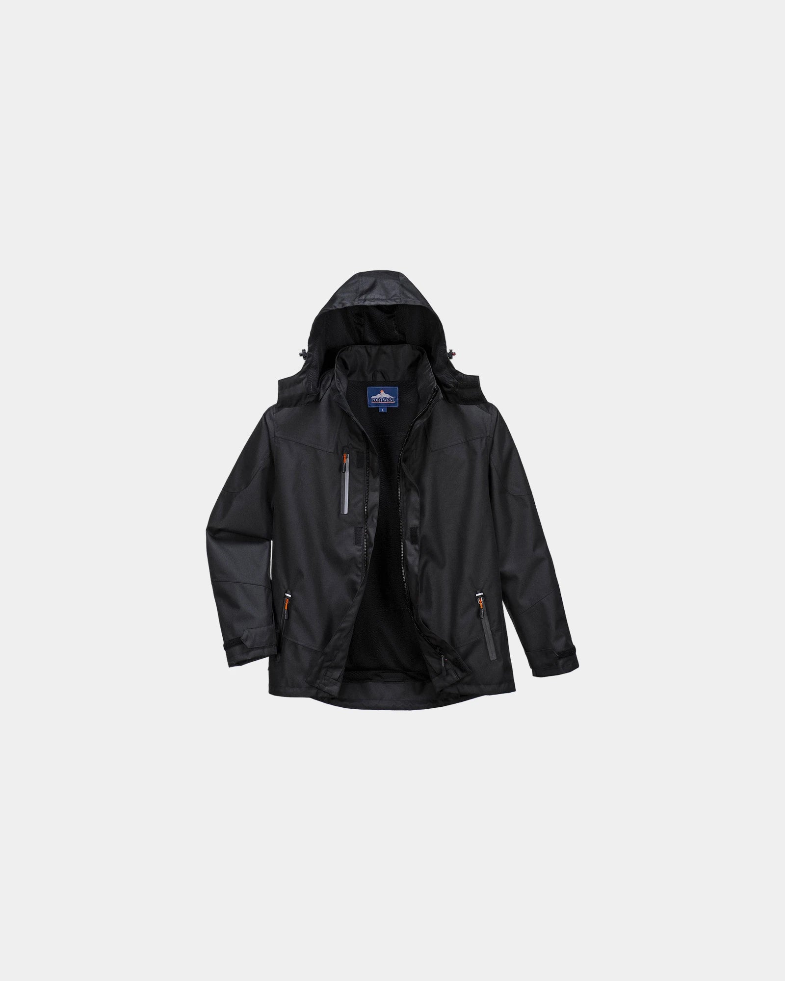 Veste Coach Außen Polyester 100% zum Personalisieren - Schwarz-Himmelblau