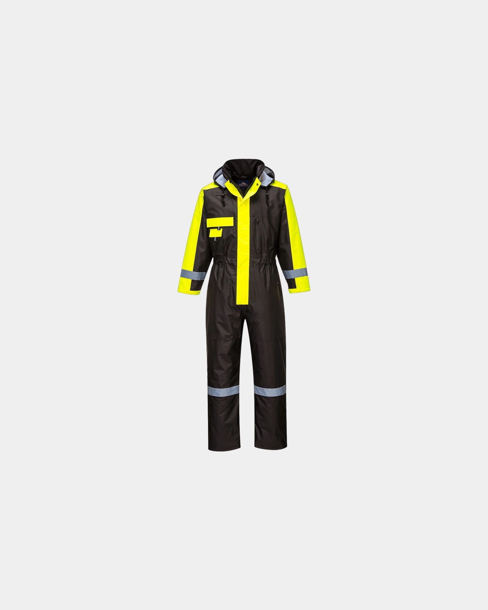Kombination Winter wasserdicht Portwest zum Personalisieren - Schwarz-Himmelblau