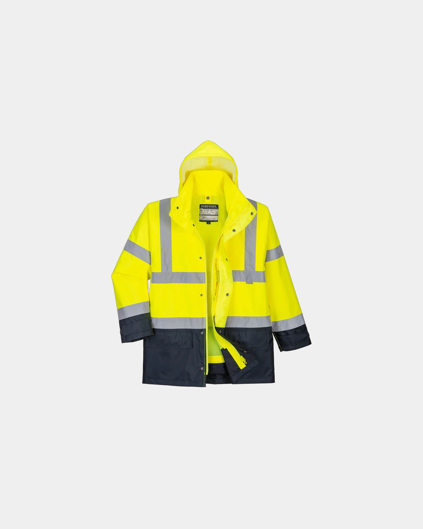 Parka Bicolore Executive zum Personalisieren - Gelb-Marineblau