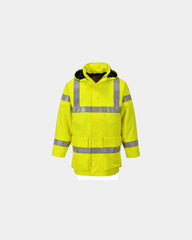 Regenjacke hi-vis zum Personalisieren - Gelb