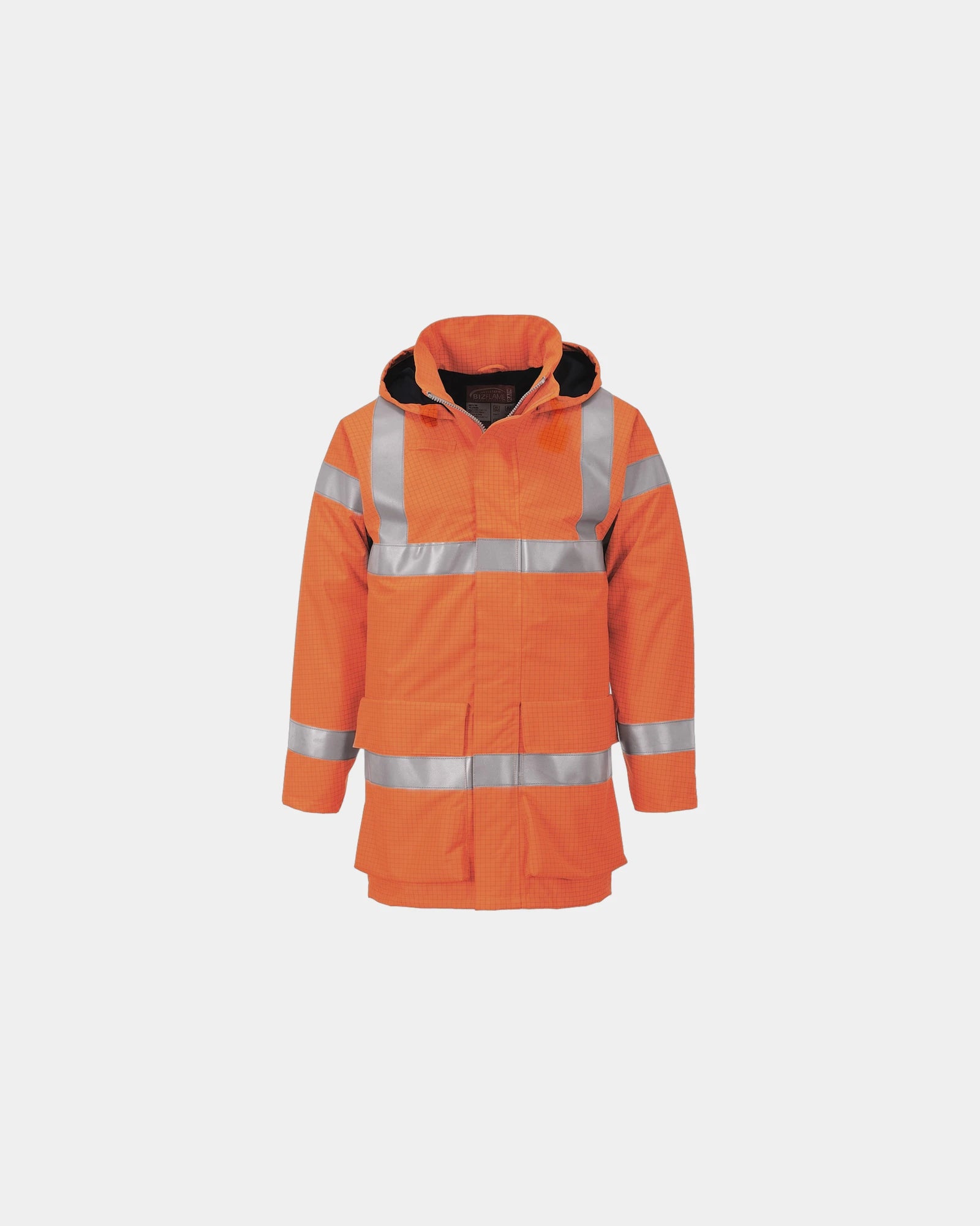 Regenjacke hi-vis zum Personalisieren - Orange