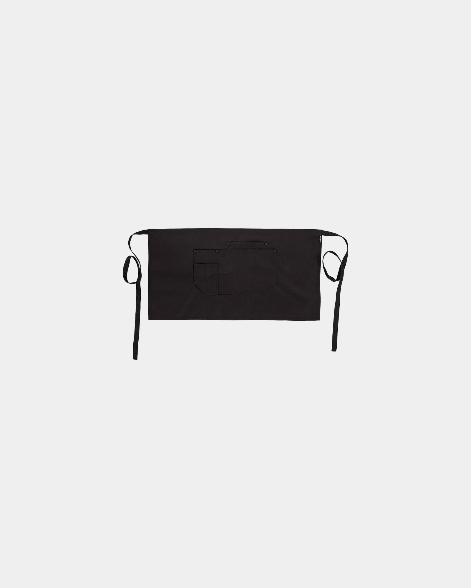 Schürze Canvas 100% Baumwolle schwarz zum Personalisieren - Schwarz-Himmelblau