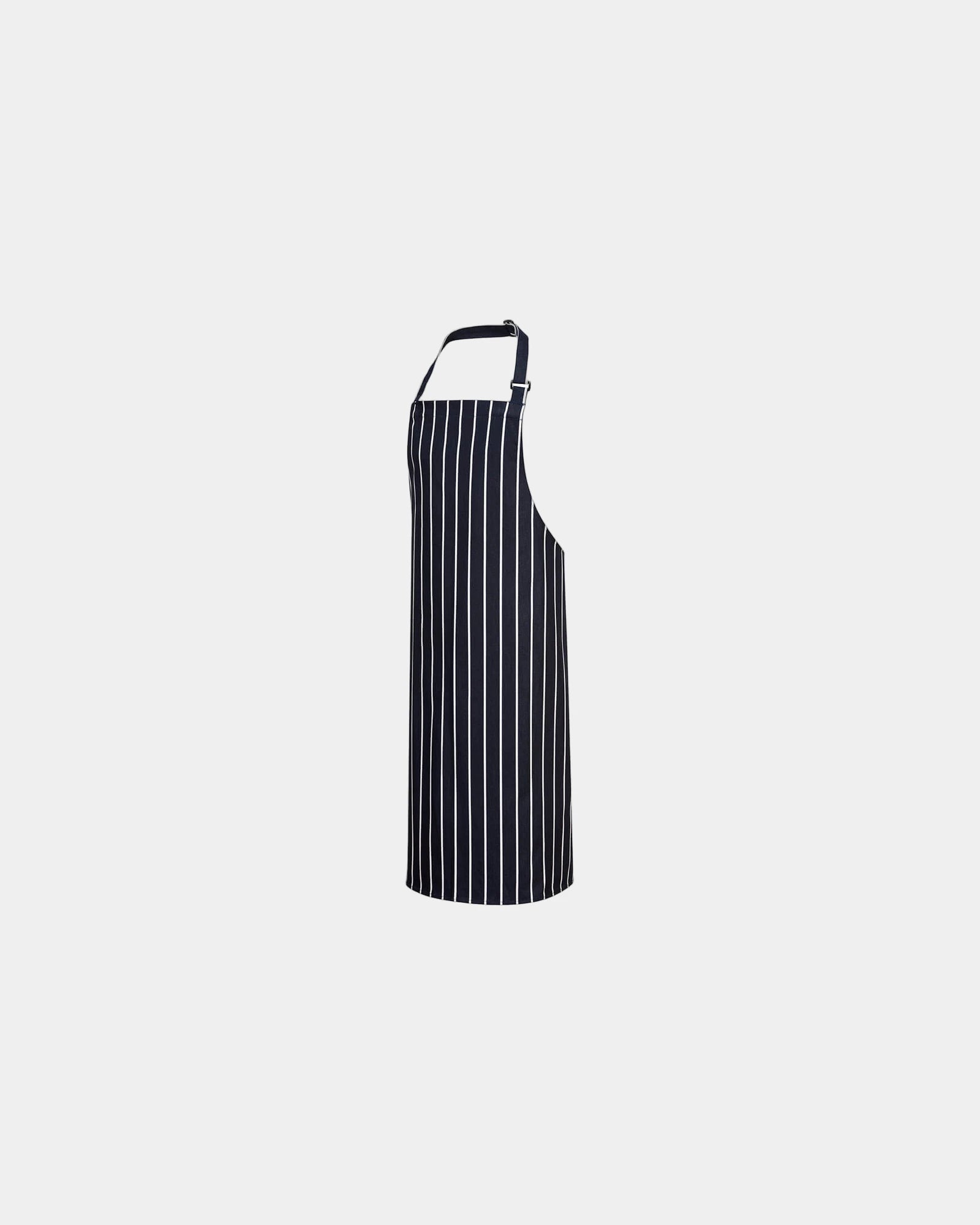 Schürze Baumwolle Portwest Butcher zum Personalisieren - Marineblau-Weiß