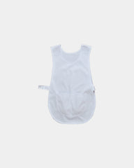 Chasuble Polycoton Kingsmill mit großer Tasche zum Personalisieren - Weiß