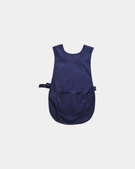 Chasuble Polycoton Kingsmill mit großer Tasche zum Personalisieren - Marineblau
