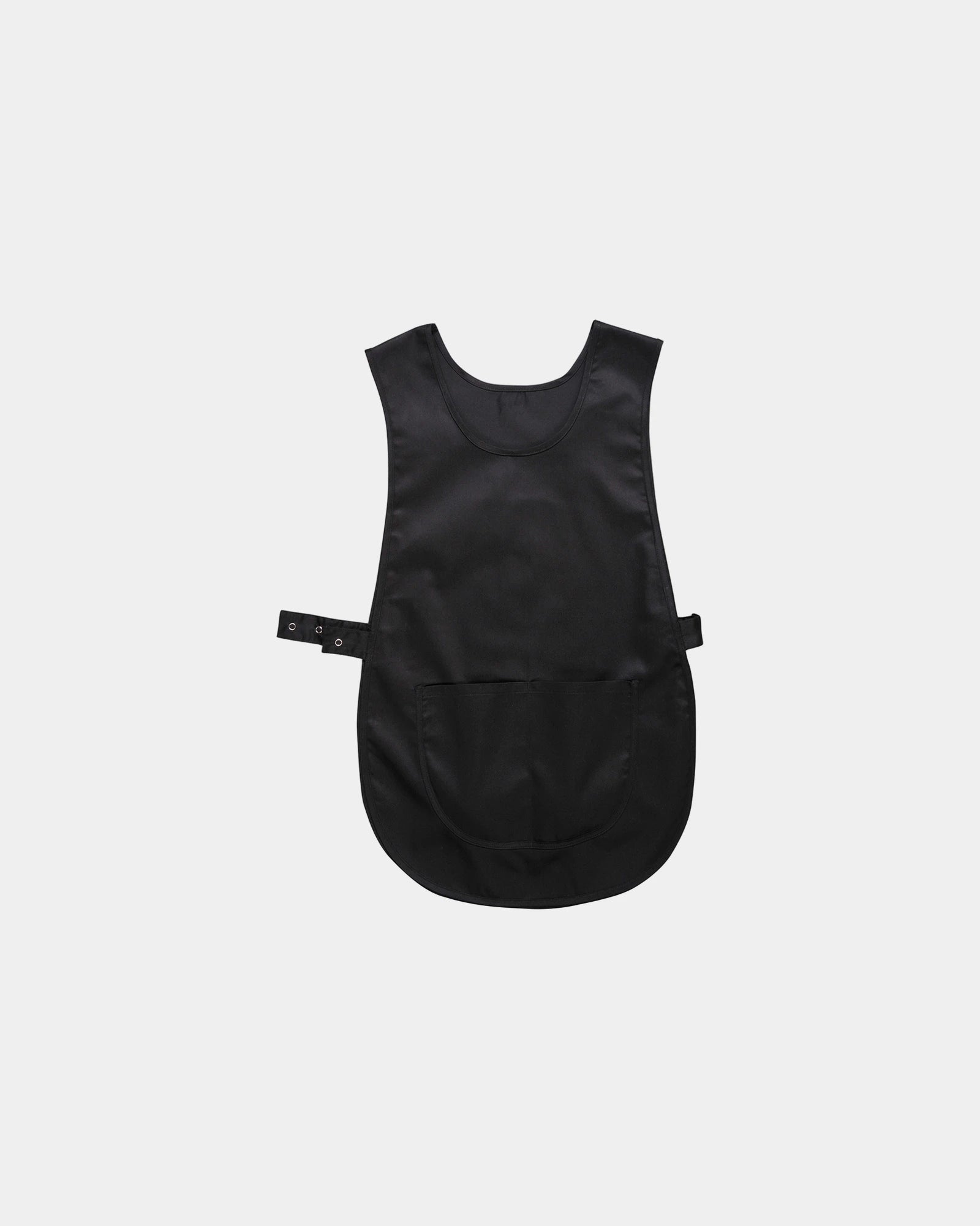 Chasuble Polycoton Kingsmill mit großer Tasche zum Personalisieren - Schwarz-Himmelblau