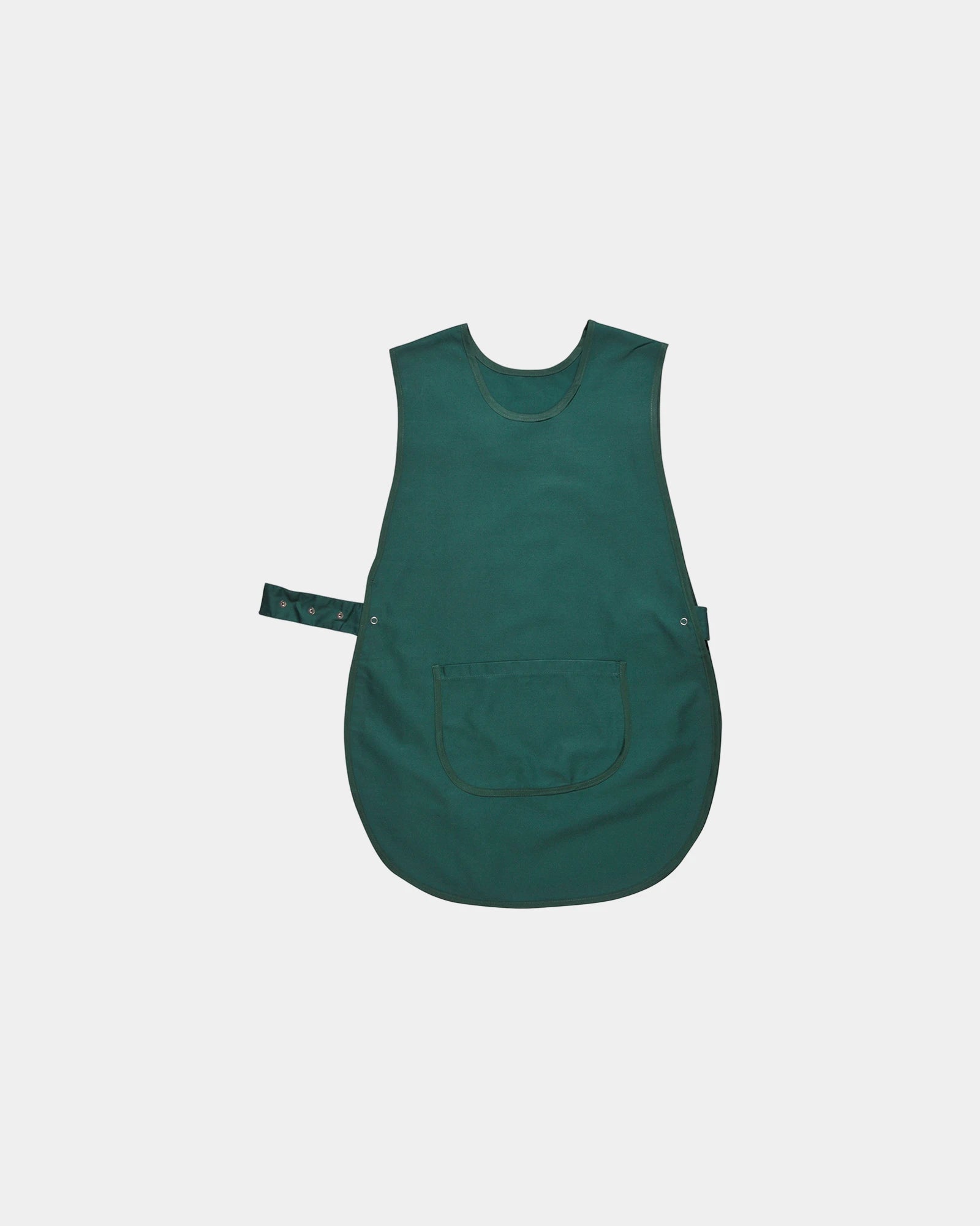 Chasuble Polycoton Kingsmill mit großer Tasche zum Personalisieren - Dunkelgrün