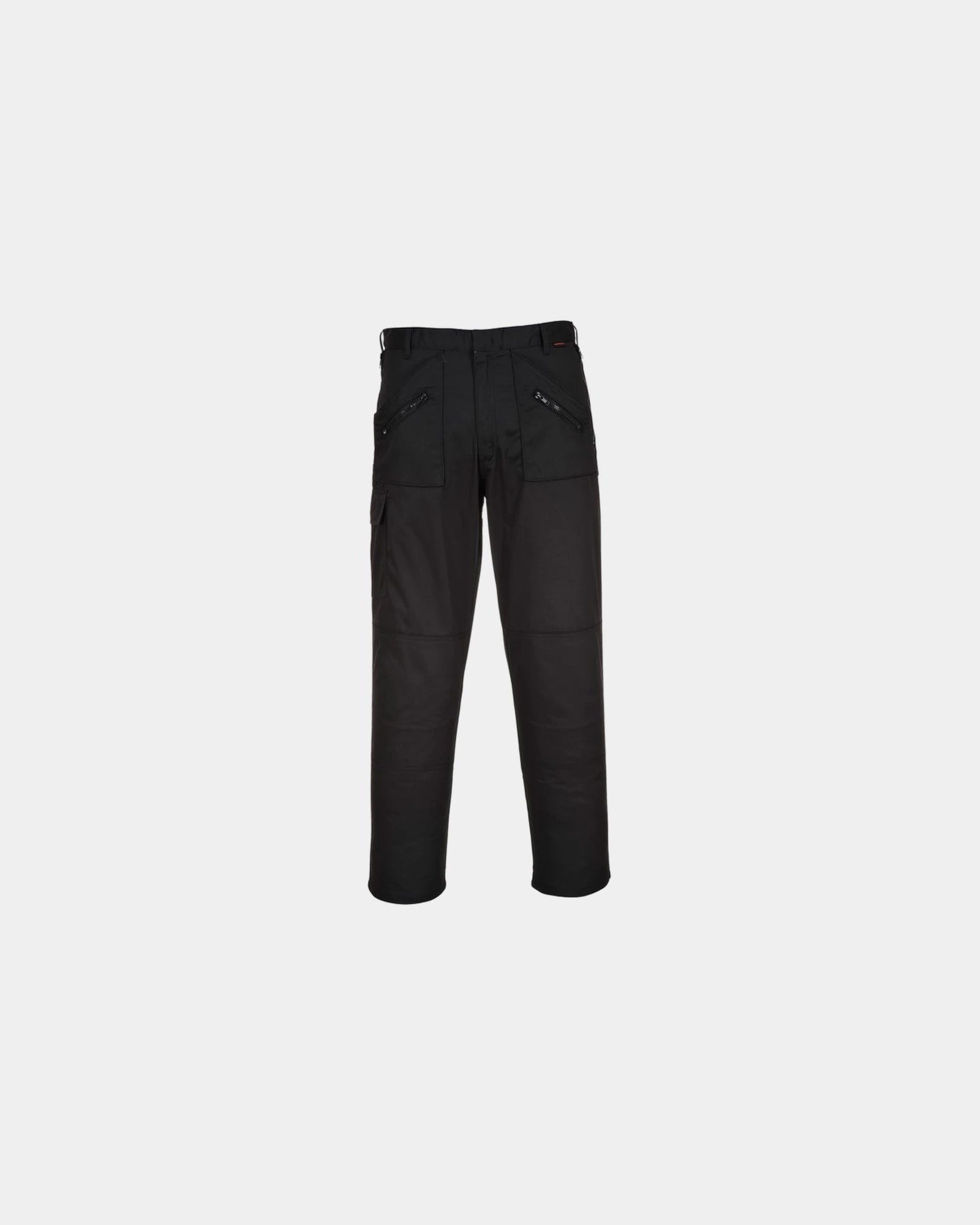Pantalon Action Poly-Baumwolle Portwest zum Personalisieren - Schwarz-Himmelblau