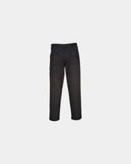 Pantalon Action Stretch PU/PU zum Personalisieren - Schwarz-Himmelblau