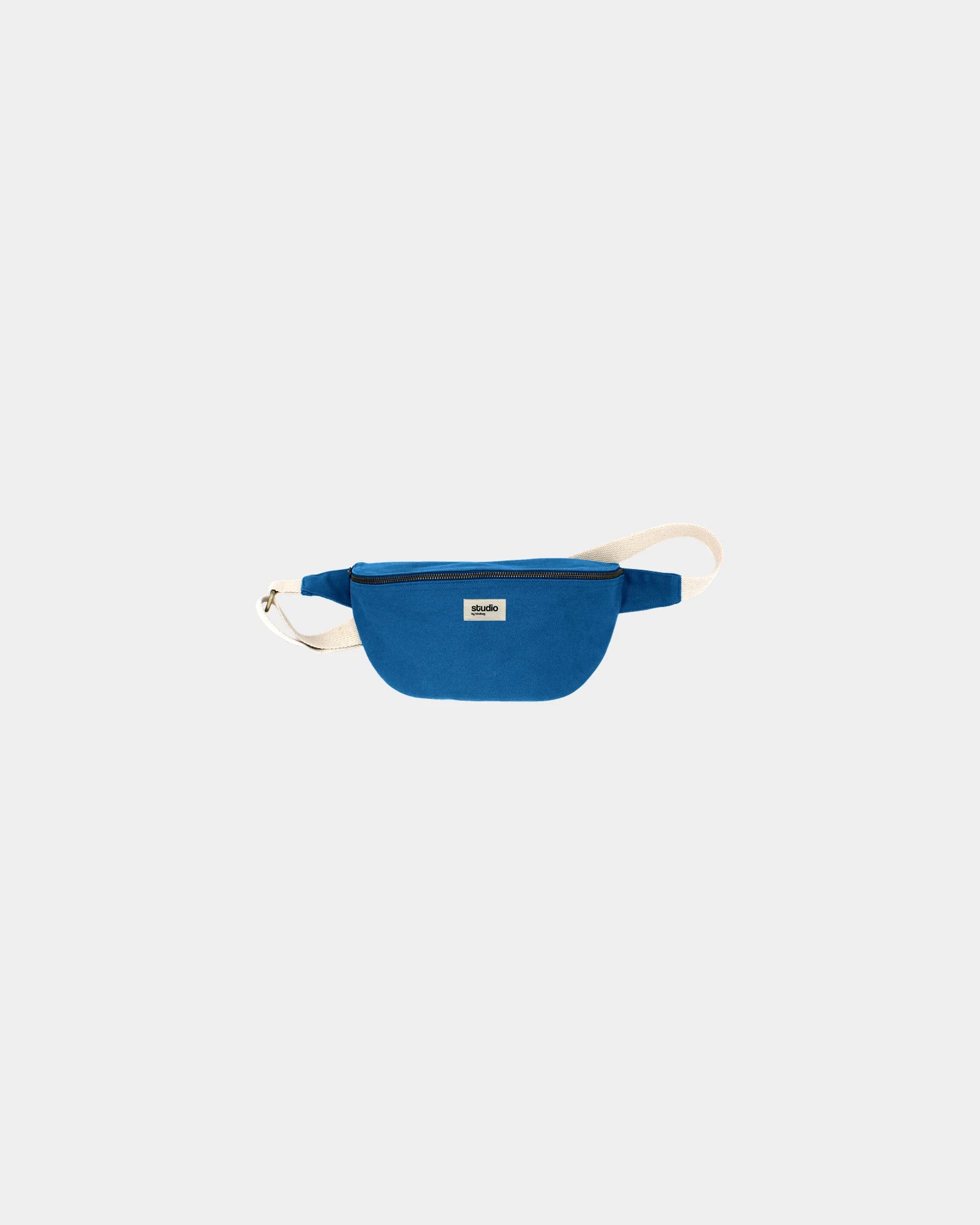 Bauchtasche aus Bio-Baumwolle Hindbag Antoine zum Personalisieren - Königsblau