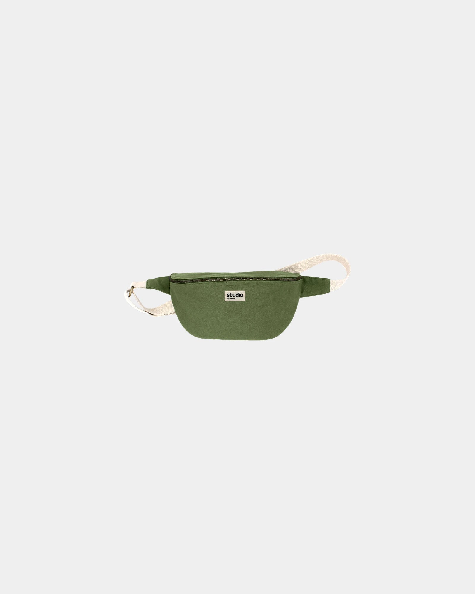 Bauchtasche aus Bio-Baumwolle Hindbag Antoine zum Personalisieren - Olive