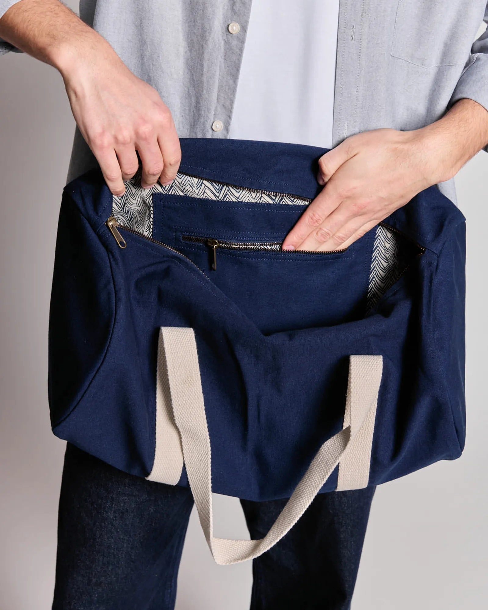 Seesack aus Bio-Baumwolle Hindbag Sam zum Personalisieren - 5