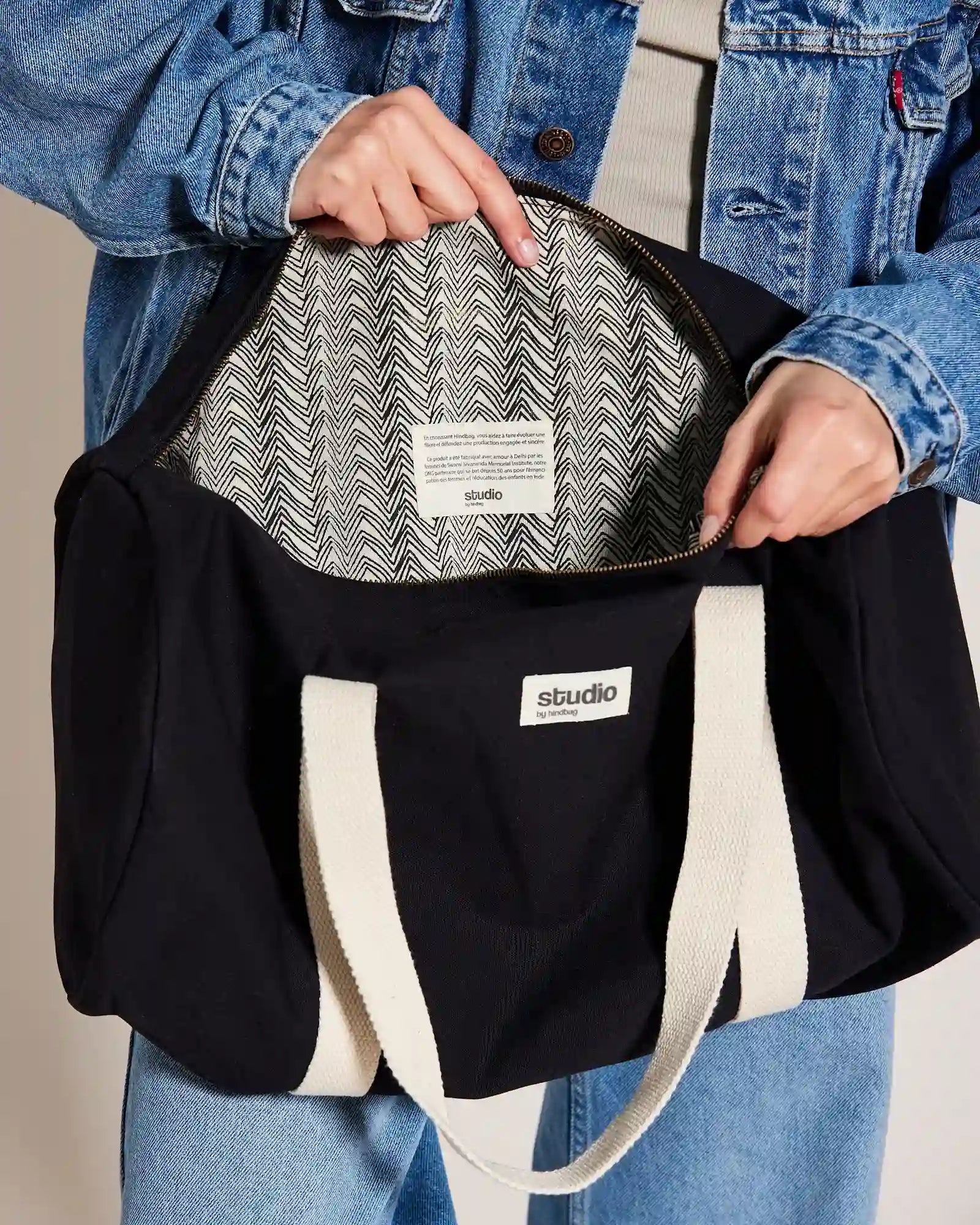Seesack aus Bio-Baumwolle Hindbag Sam zum Personalisieren - 3