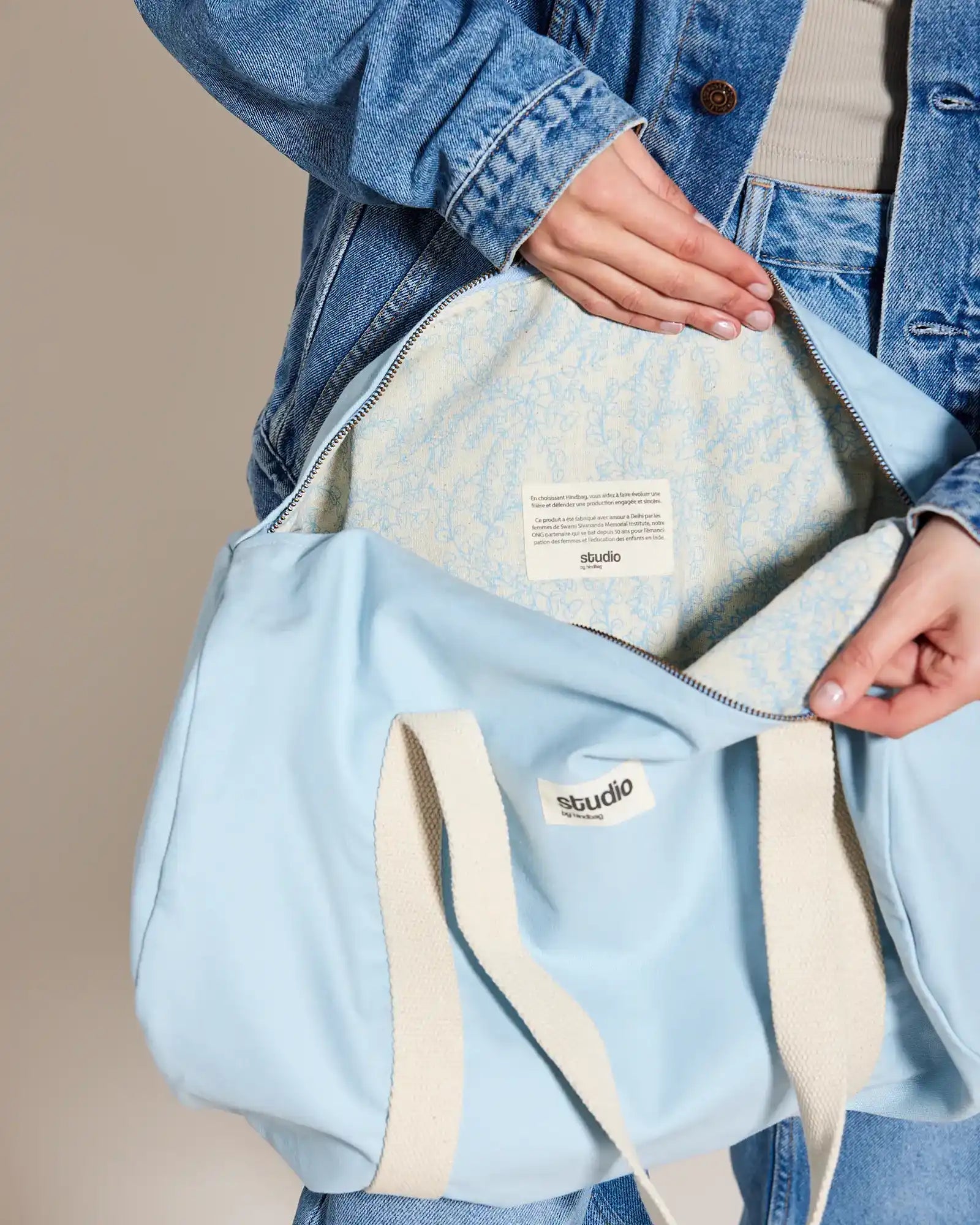 Seesack aus Bio-Baumwolle Hindbag Sam zum Personalisieren - 11