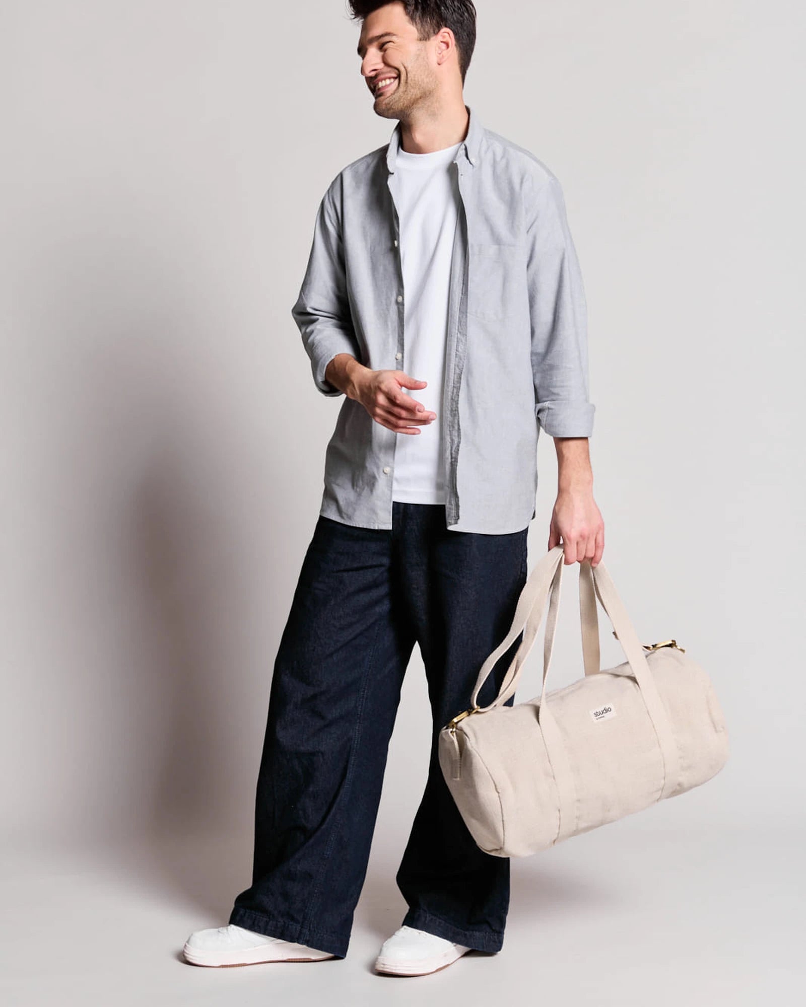 Seesack aus Bio-Baumwolle Hindbag Sam zum Personalisieren - 2