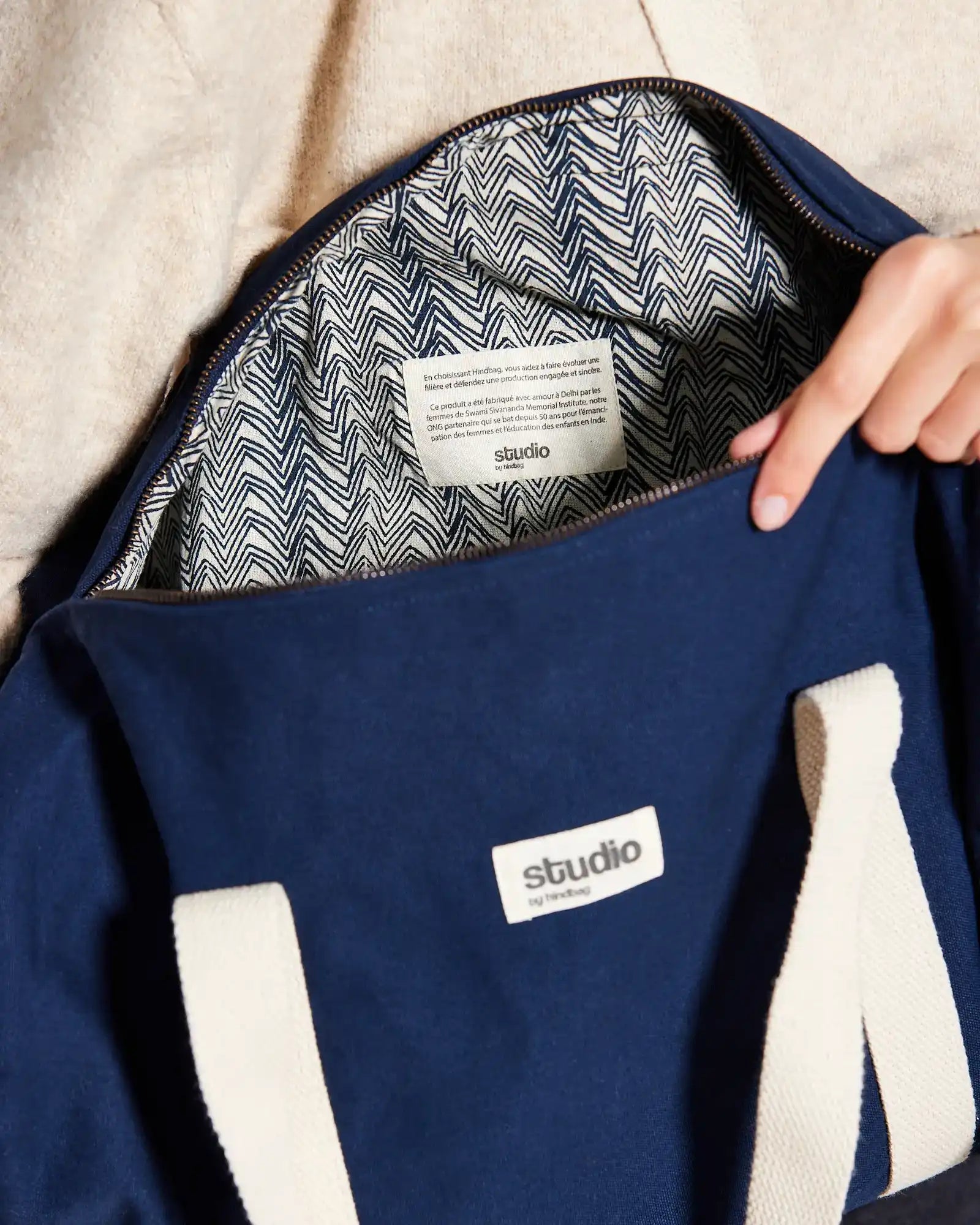 Seesack aus Bio-Baumwolle Hindbag Sam zum Personalisieren - 5