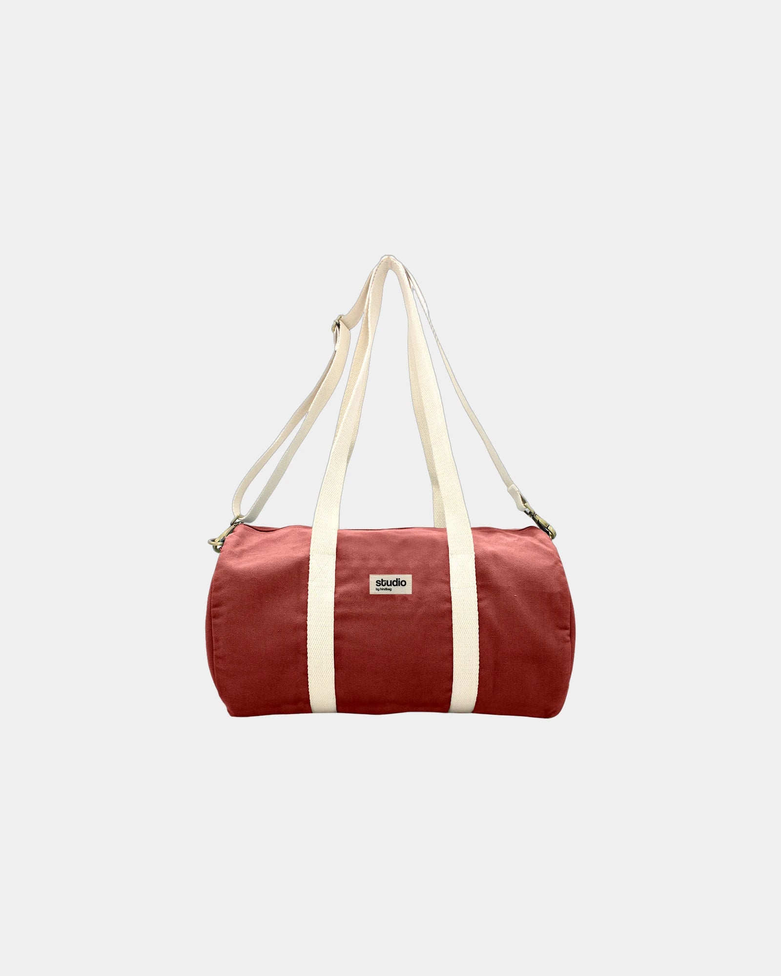 Seesack aus Bio-Baumwolle Hindbag Sam zum Personalisieren - Ziegelrot